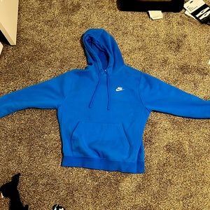 Mens blue Nike hoodie
